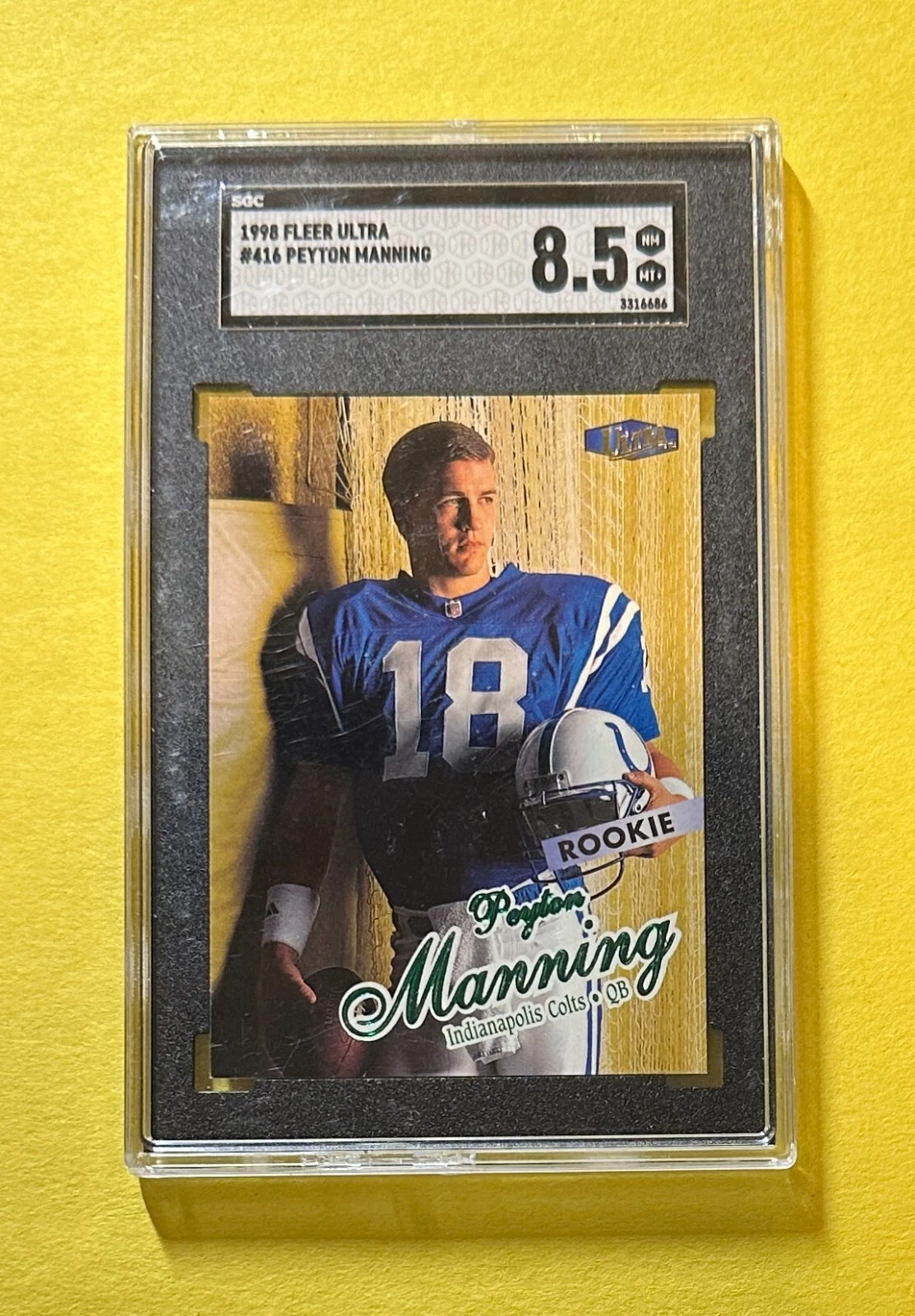 1998 FLEER ULTRA PEYTON MANNING #416 SGC NM MT+ 8.5 COLTS
