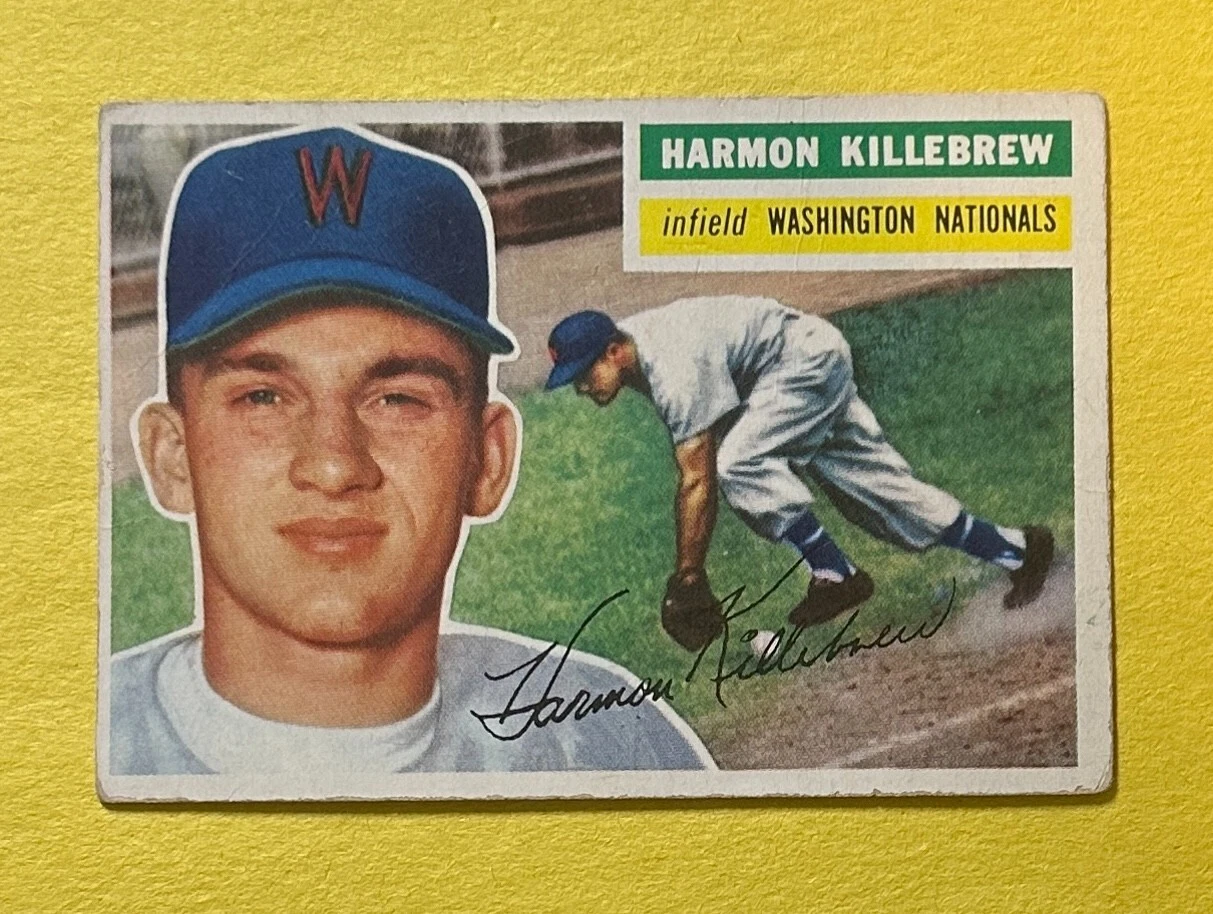 1956 TOPPS HARMON KILLEBREW #164 NATIONALS HOF COLLECTIBLE MEMORABILIA