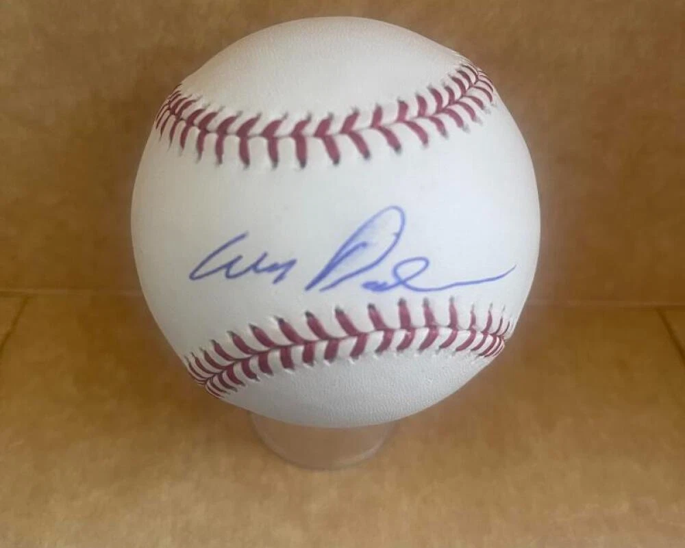 ALEX DICKERSON GIANTS/BRAVES SIGNED AUTOGRAPHED M.L. BASEBALL BECKETT AUTH
