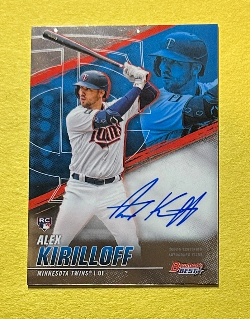 2021 BOWMAN'S BEST ALEX KIRILLOFF ROOKIE AUTO #B21-AKF TWINS
