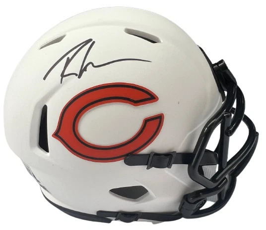 ROSCHON JOHNSON signed (CHICAGO BEARS) mini football helmet BECKETT BAS AC93132
