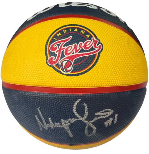 NALYSSA SMITH signed (INDIANA FEVER) WNBA F/S LOGO basketball PSA/DNA AN10439
