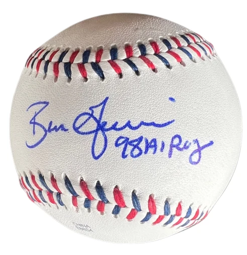 BEN GRIEVE signed (OAKLAND ATHLETICS) Atlantic League baseball BECKETT AC93193
