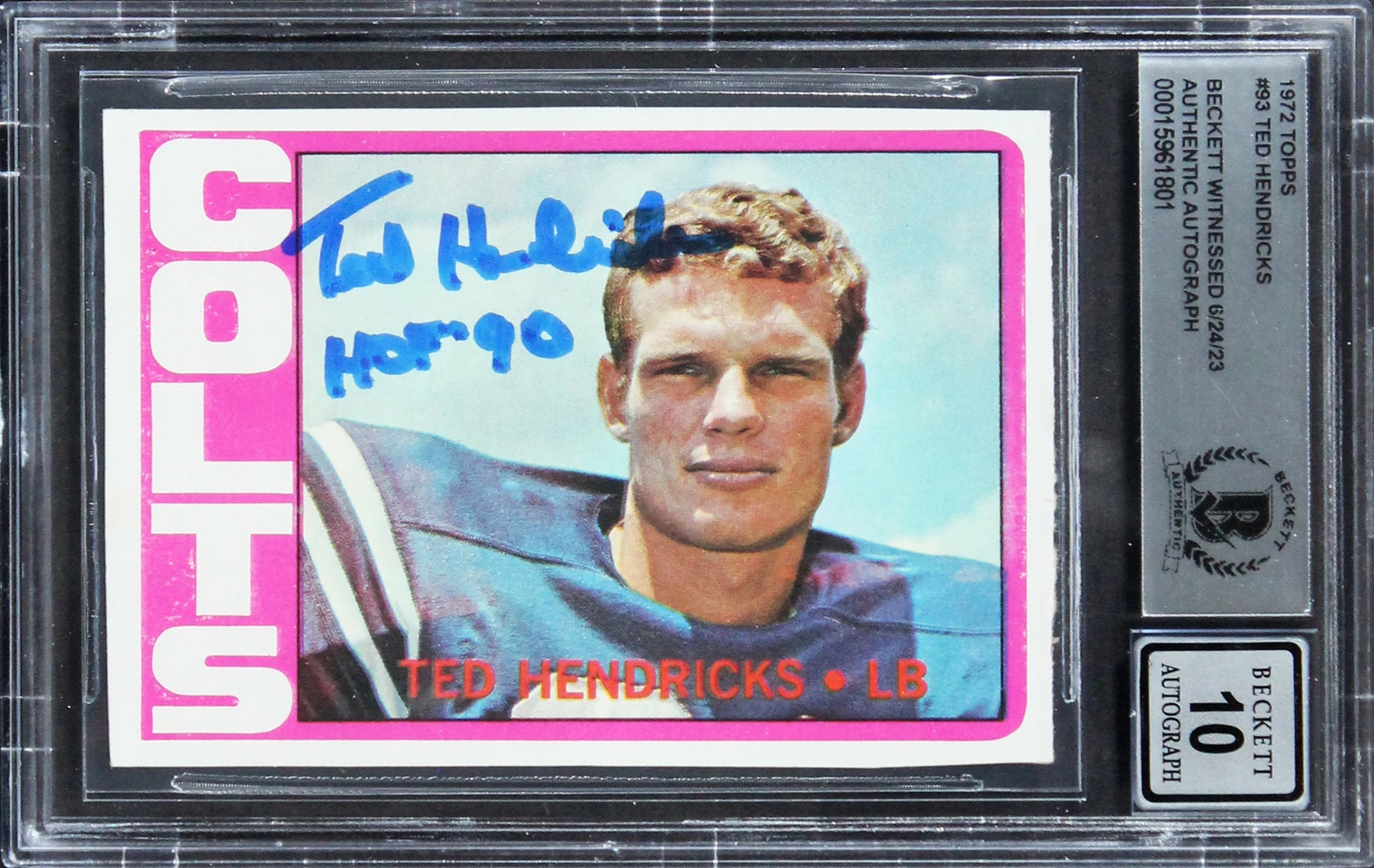 Colts Ted Hendricks 