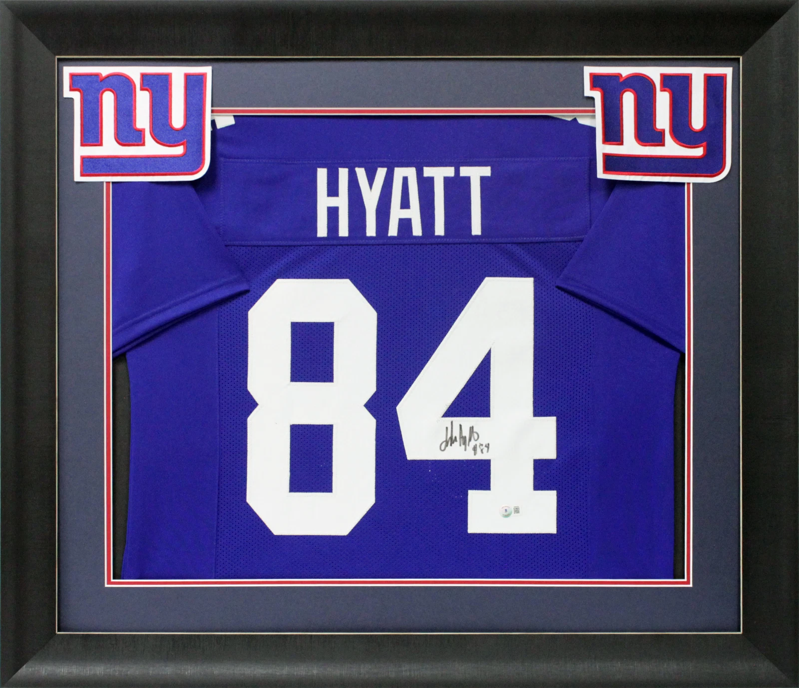 Jalin Hyatt Authentic Signed Blue Pro Style Framed Jersey Autographed BAS Wit
