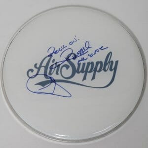 AIR SUPPLY Signed Autograph Auto 12" Drumhead Drum Head JSA
Opens in a new window or tab