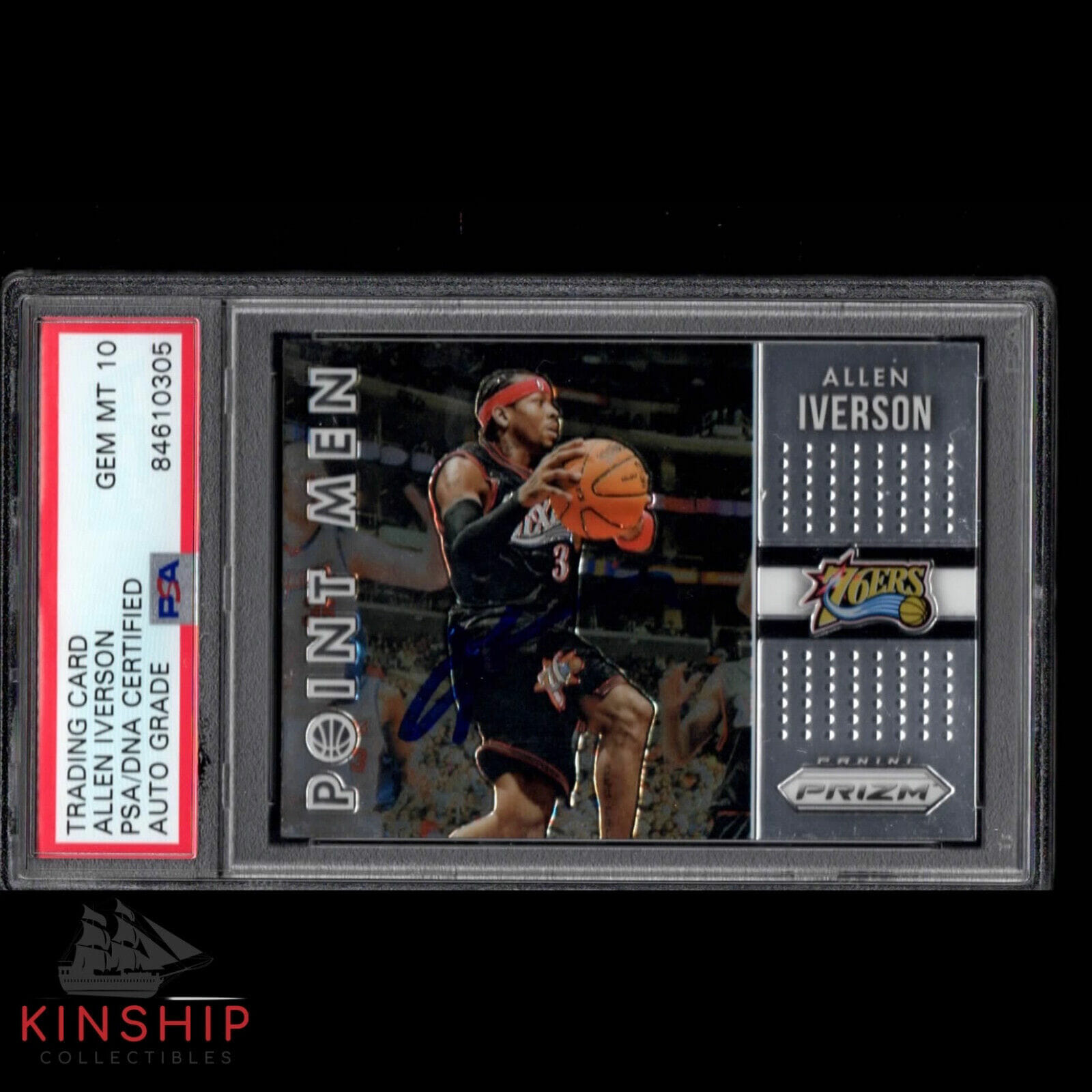 Allen Iverson signed 2015 Panini Prizm Card PSA DNA Slabbed Auto 10 12 C978
Opens in a new window or tab