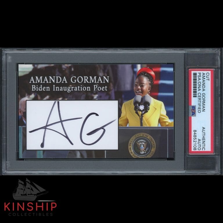 AMANDA GORMAN SIGNED 3×5 CUSTOM CARD CUT PSA DNA AUTO PRESIDENT JOE BIDEN C1623
COLLECTIBLE MEMORABILIA