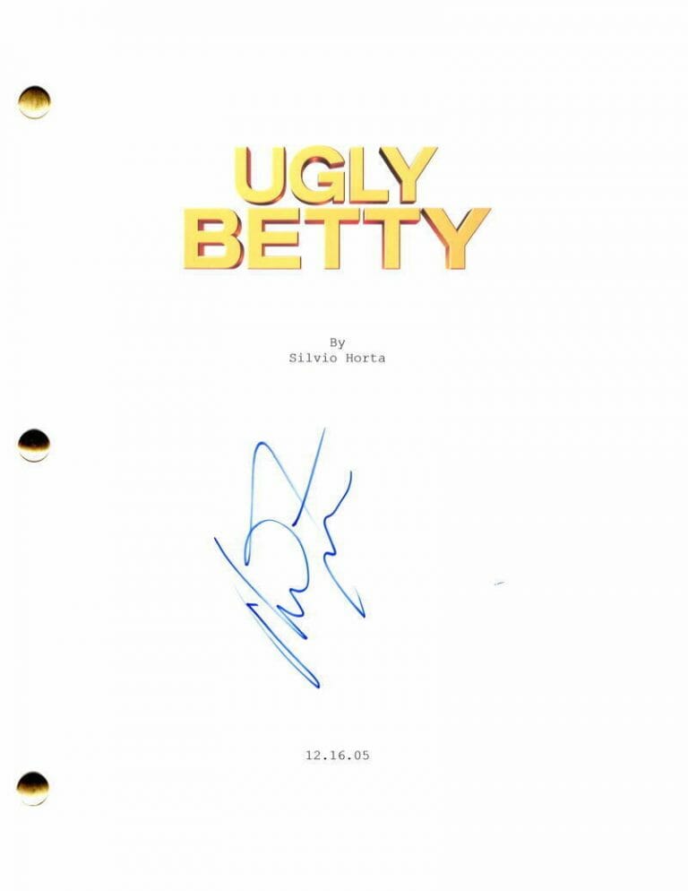 AMERICA FERRERA SIGNED AUTOGRAPH UGLY BETTY FULL PILOT SCRIPT – BETTY SUAREZ
 COLLECTIBLE MEMORABILIA
