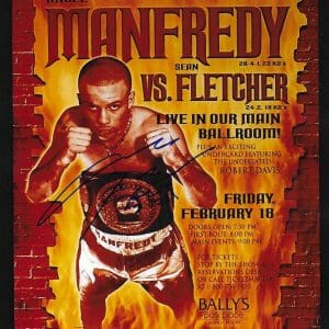 ANGEL MANFREDY EL DIABLO SIGNED AUTOGRAPH 8x10 PHOTO PICTURE COA BOXING CHAMP
