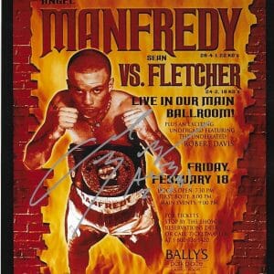 ANGEL MANFREDY EL DIABLO SIGNED AUTOGRAPH 8x10 PHOTO PICTURE COA BOXING CHAMP
