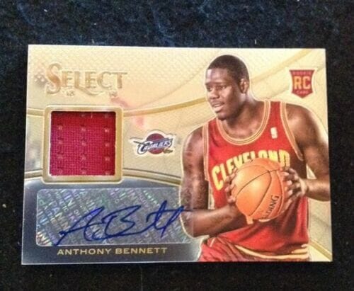 ANTHONY BENNETT 2013-14 PANINI SELECT 26 ROOKIE RC AUTO AUTOGRAPH JERSEY #1 PICK
 COLLECTIBLE MEMORABILIA
