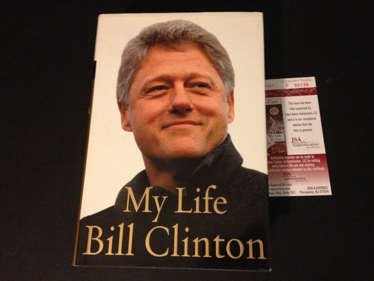 BILL CLINTON PRESIDENT “MY LIFE” SIGNED AUTO HARD COPY BOOK PSA/DNA LETTER
 COLLECTIBLE MEMORABILIA