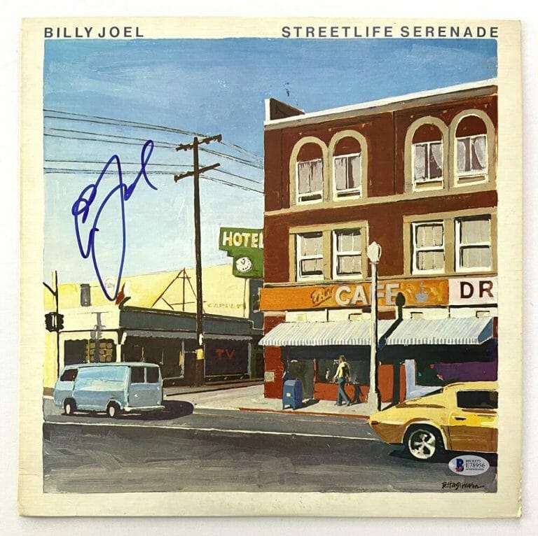 BILLY JOEL SIGNED AUTOGRAPH ALBUM VINYL RECORD – STREETLIFE SERENADE BECKETT COA
 COLLECTIBLE MEMORABILIA