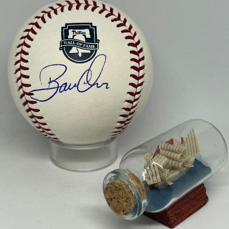 BOBBY ABREU SIGNED RAWLINGS PHILLIES WOF WALL OF FAME LOGO BASEBALL JSA A2528
 COLLECTIBLE MEMORABILIA