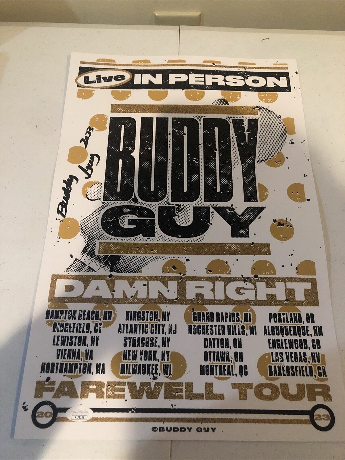 buddy guy tour poster