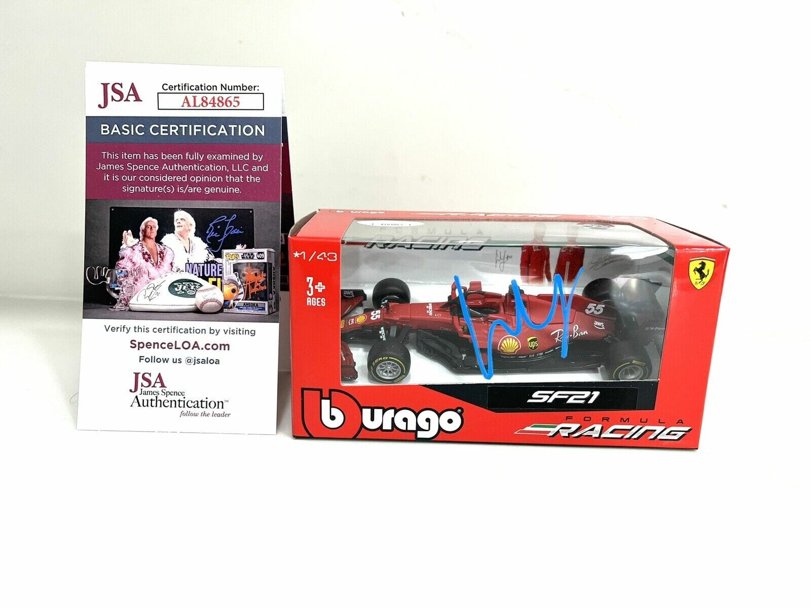 CARLOS SAINZ Signed 1:43 Ferrari Racing Car F1 Champion Driver Formula 1 JSA #1
Opens in a new window or tab