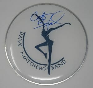 CARTER BEAUFORD DAVE MATTHEWS BAND SIGNED AUTOGRAPH 12″ DRUMHEAD DRUM HEAD JSA
 COLLECTIBLE MEMORABILIA