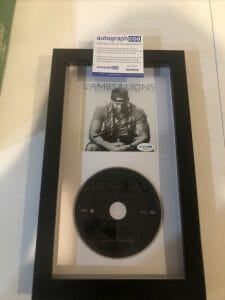 CHASE RICE SIGNED AUTOGRAPH FRAMED CD DISPLAY ACOA LAMBS & LIONS COUNTRY
 COLLECTIBLE MEMORABILIA