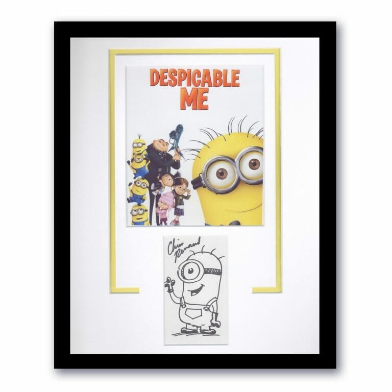 CHRIS RENAUD “DESPICABLE ME” AUTOGRAPH SIGNED STUART SKETCH FRAMED 11×14 DISPLAY
COLLECTIBLE MEMORABILIA