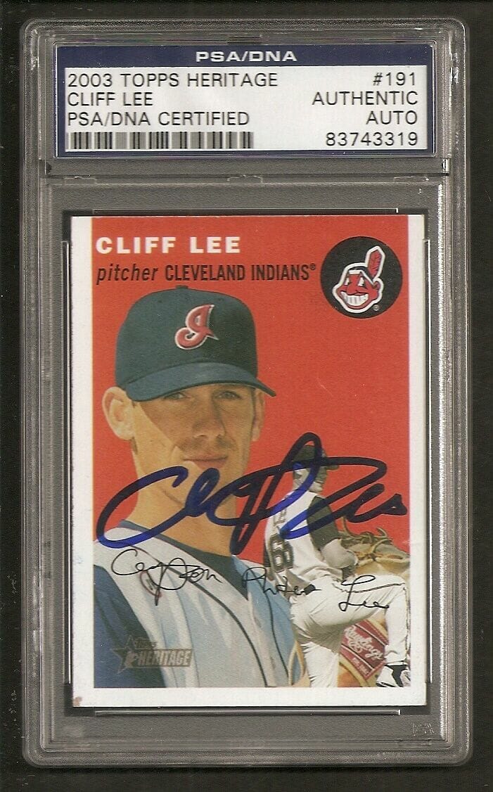 Cliff Lee Memorabilia, Autographed Cliff Lee Collectibles