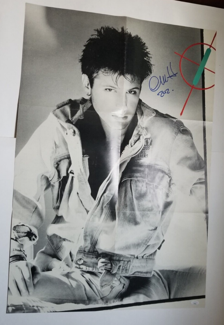 COREY HART REAL HAND SIGNED 22×33″ POSTER JSA COA AUTOGRAPHED SINGER
 COLLECTIBLE MEMORABILIA