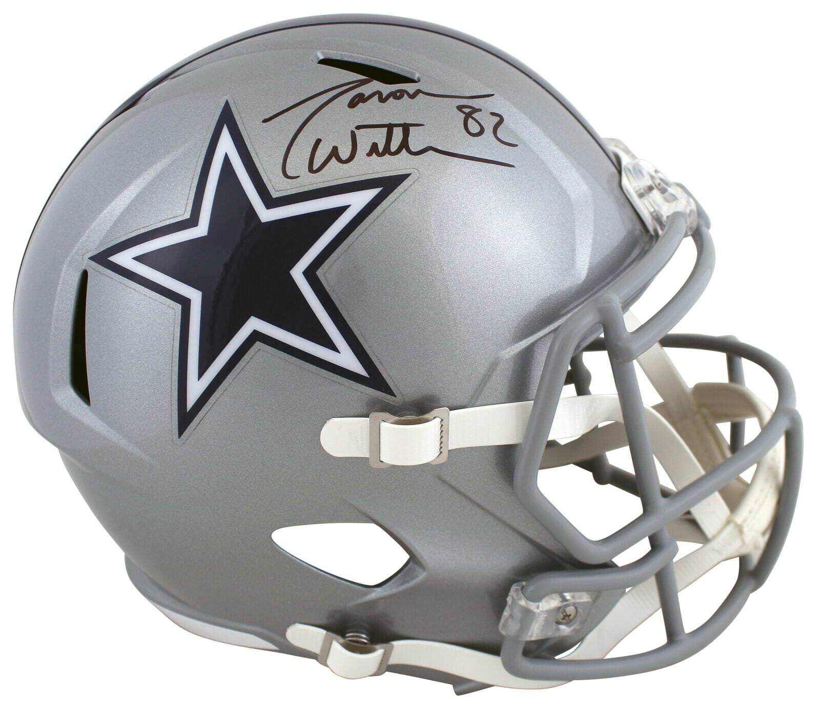 Jason Witten Autographed Dallas Cowboys Chrome Full-Size Football Helmet -  BAS COA