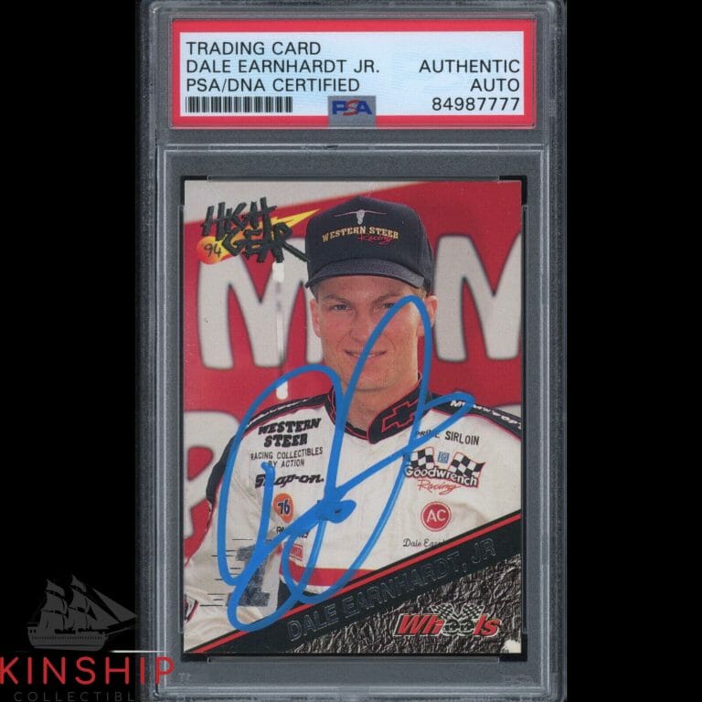 DALE EARNHARDT JR SIGNED 1994 WHEELS HIGH GEAR ROOKIE CARD PSA DNA AUTO C1842
 COLLECTIBLE MEMORABILIA