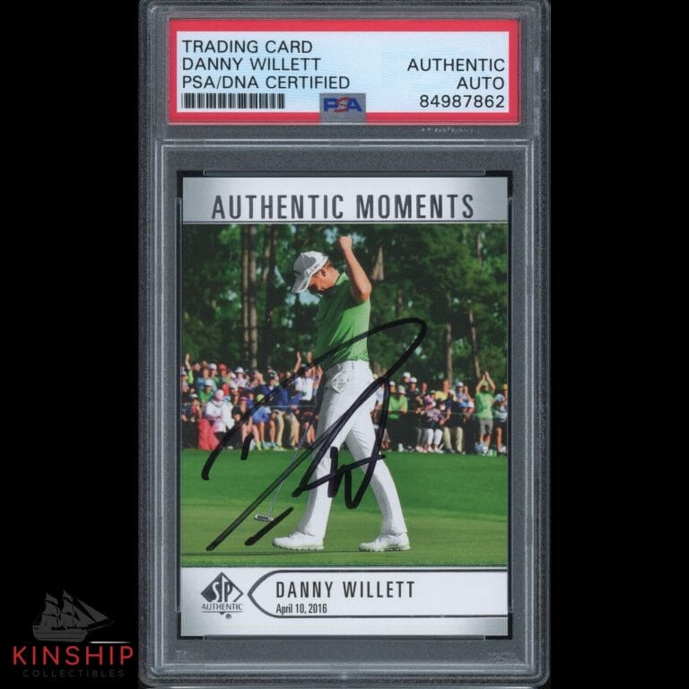 DANNY WILLETT SIGNED 2021 SP AUTHENTIC 2016 MASTERS CARD PSA DNA SLAB AUTO C1885
 COLLECTIBLE MEMORABILIA
