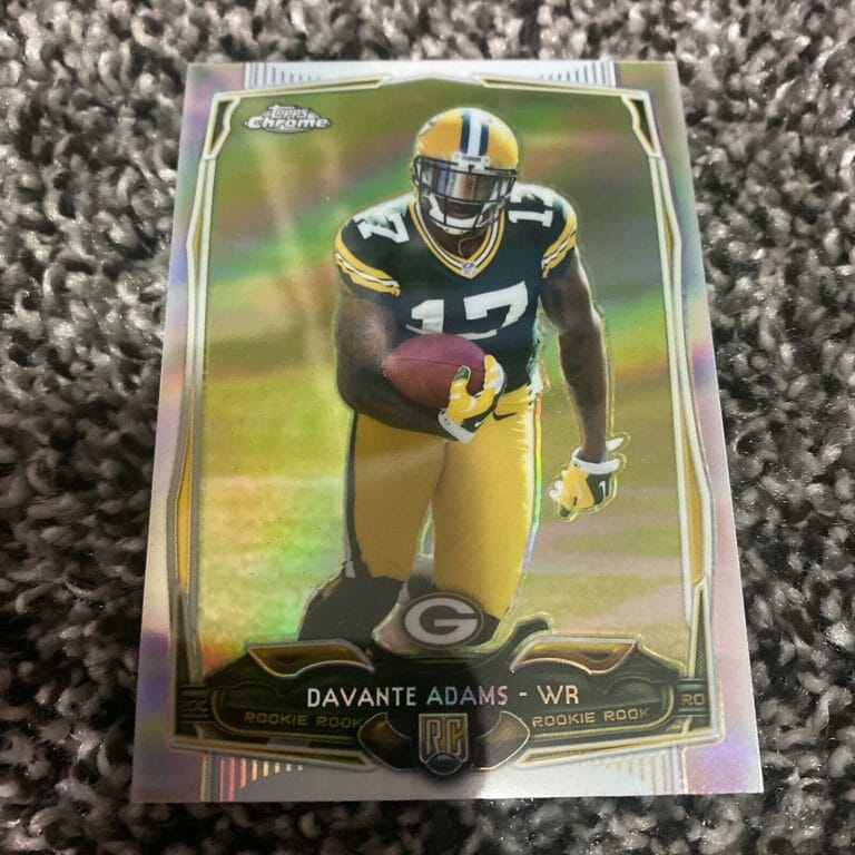 DAVANTE ADAMS 2014 TOPPS CHROME REFRACTOR ROOKIE CARD ??
 COLLECTIBLE MEMORABILIA