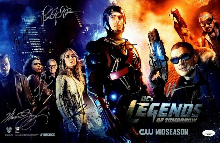 DC LEGENDS OF TOMORROW AUTOGRAPHED 11X17 POSTER 11 AUTOS ROUTH LOTZ JSA XX29850
 COLLECTIBLE MEMORABILIA