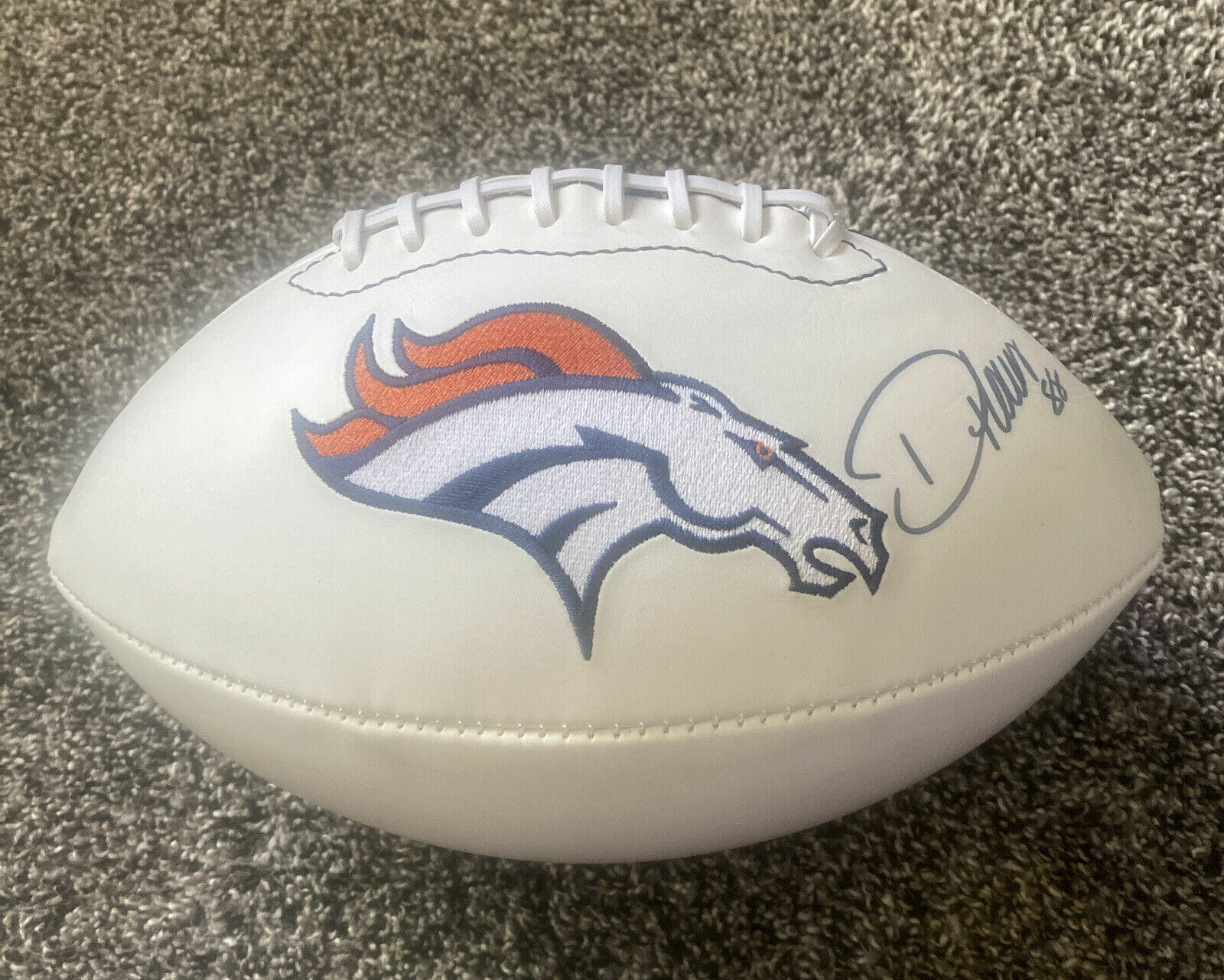 Demaryius Thomas Autographed Full Size Denver Broncos Football JSA COA SIGNED
