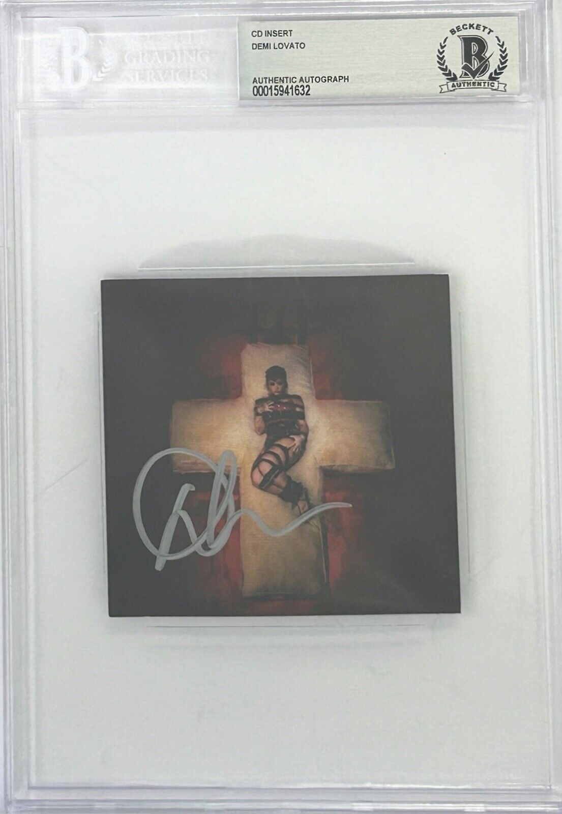 DEMI LOVATO Signed Autograph 4x4 Cd insert Encapsulated Slabbed BAS COA 632
Opens in a new window or tab