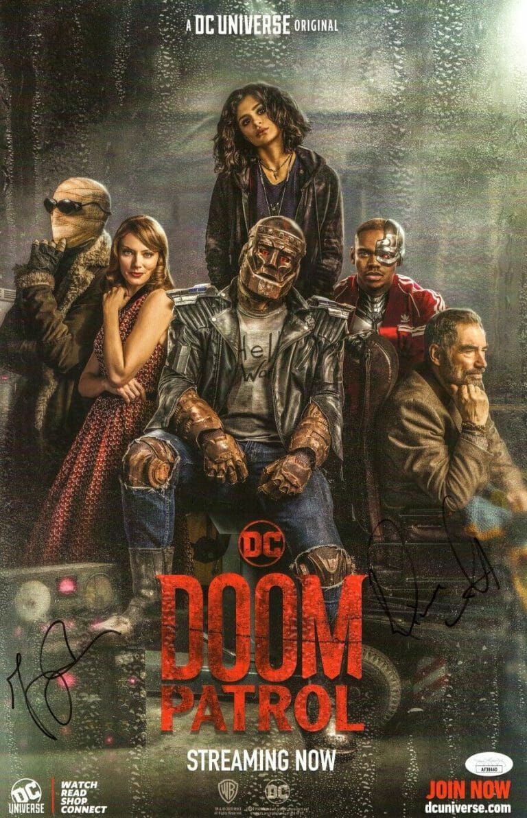 DIANE GUERRERO JEREMY CARVER AUTOGRAPHED 11X17 POSTER DOOM PATROL JSA AF38440
 COLLECTIBLE MEMORABILIA