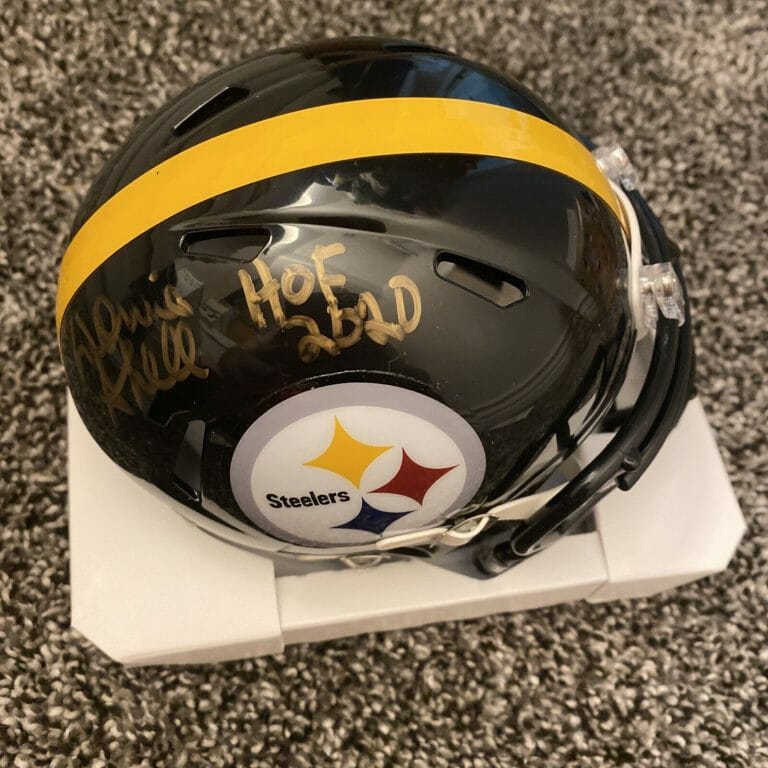 DONNIE SHELL AUTOGRAPHED PITTSBURGH STEELERS MINI FOOTBALL HELMET TRISTAR COA
 COLLECTIBLE MEMORABILIA