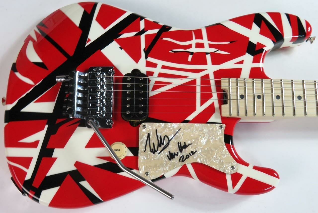 Eddie Van Halen VAN HALEN Signed Autograph Auto EVH Striped Guitar JSA ...