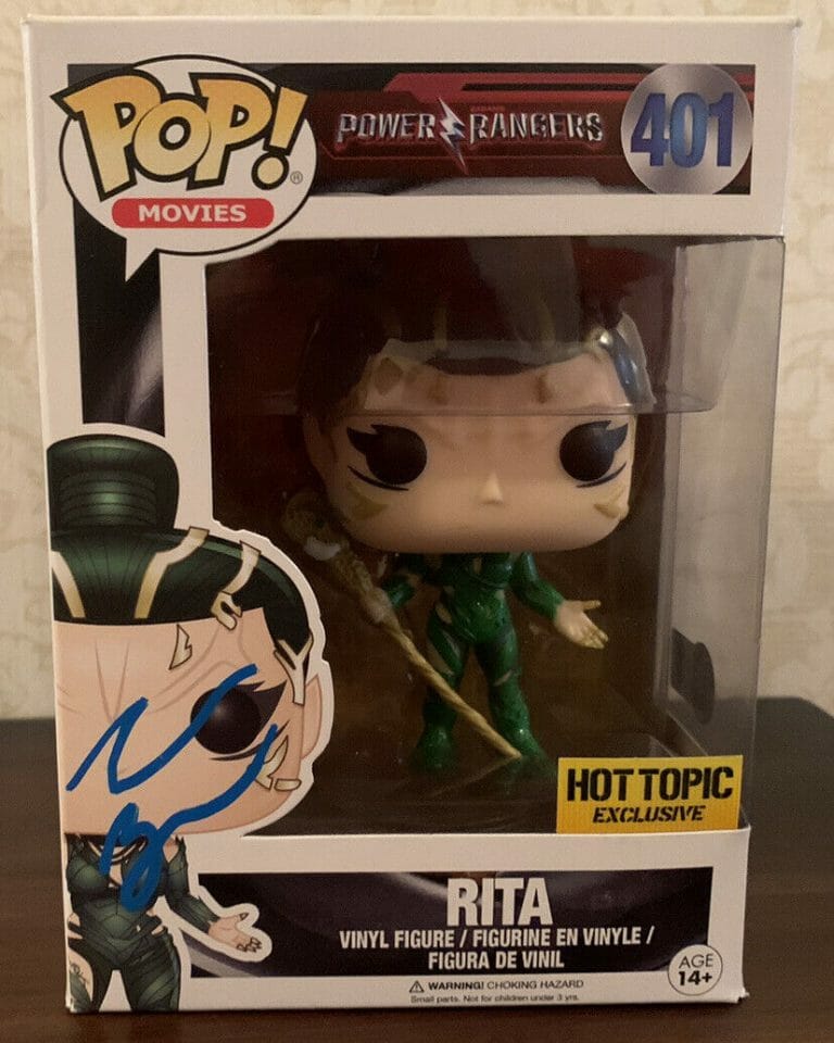 ELIZABETH BANKD POWER RANGERS SIGNED AUTOGRAPHED POP FIGURE 401 BAS CERTIFIED #1
 COLLECTIBLE MEMORABILIA