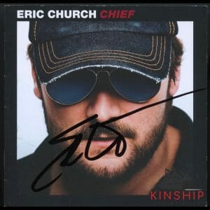 ERIC CHURCH SIGNED CHIEF CD INSERT JSA COA COUNTRY MUSIC BOLD AUTO RARE Z1256
 COLLECTIBLE MEMORABILIA