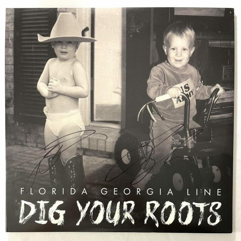 FLORIDA GEORGIA LINE SIGNED AUTOGRAPH ALBUM VINYL RECORD – DIG YOUR ROOTS
 COLLECTIBLE MEMORABILIA