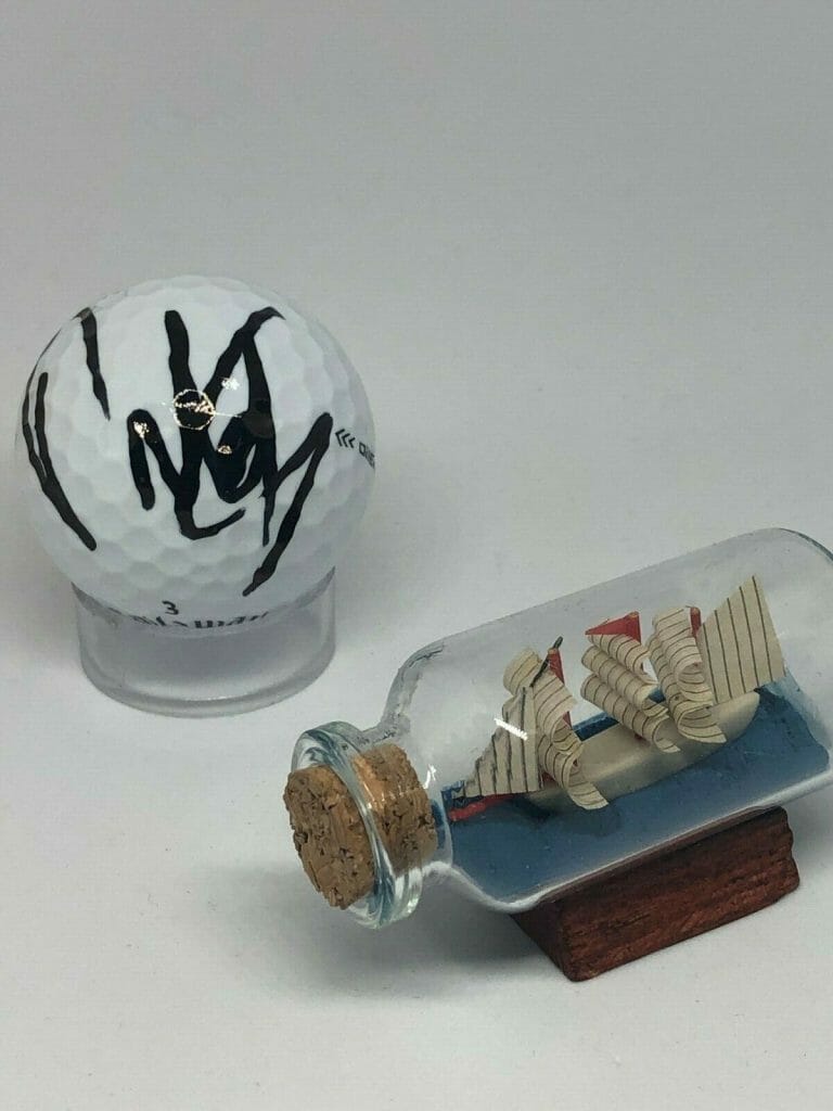 FRANCESCO MOLINARI SIGNED RYDER CUP LOGO GOLF BALL JSA COA PGA GOLFER A1690
 COLLECTIBLE MEMORABILIA