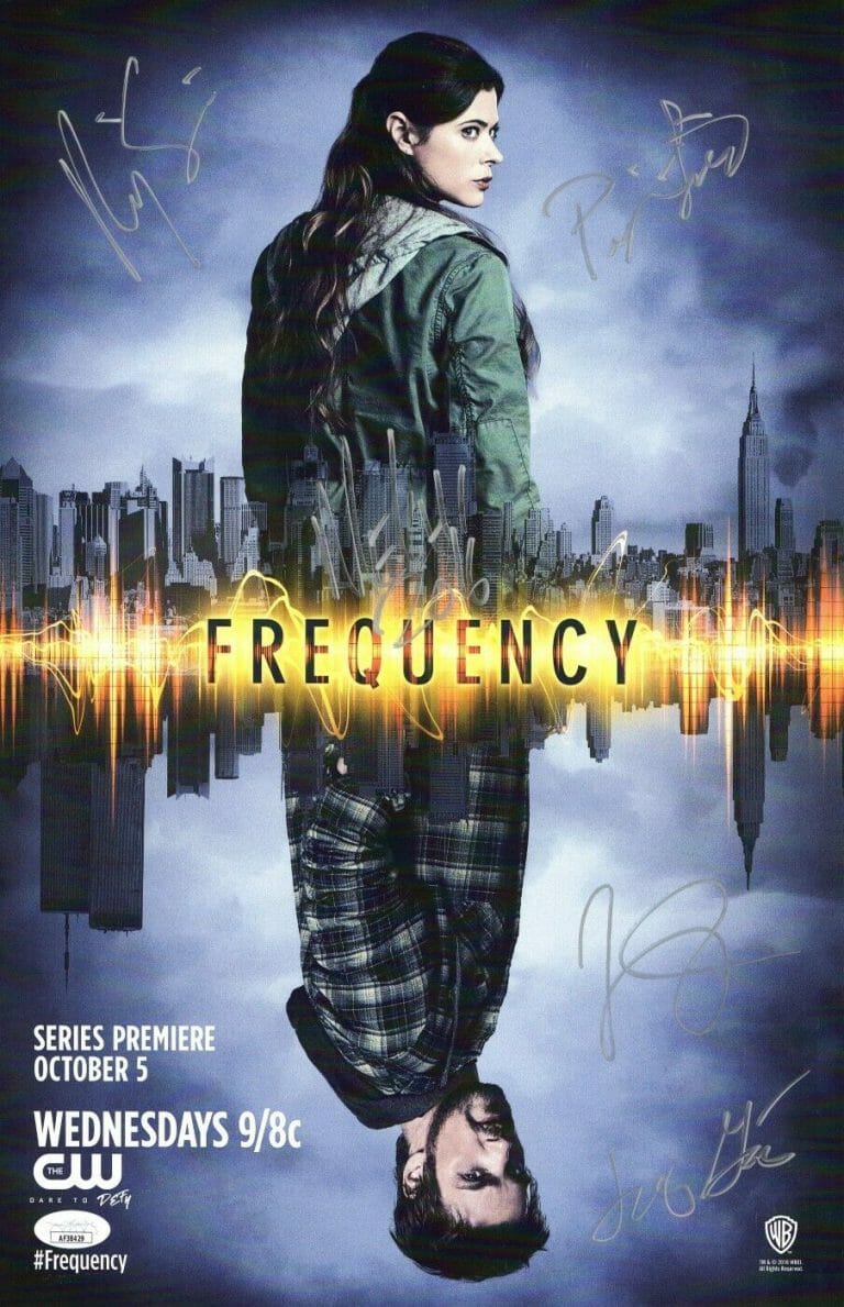 FREQUENCY CAST SIGNED AUTOGRAPHED 11X17 POSTER LIST SMITH PHIFER JSA AF38429
 COLLECTIBLE MEMORABILIA