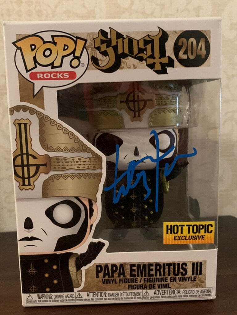 GHOST TOBIAS FORGE SIGNED AUTOGRAPHED POP FIGURE 204 BAS CERTIFIED
 COLLECTIBLE MEMORABILIA