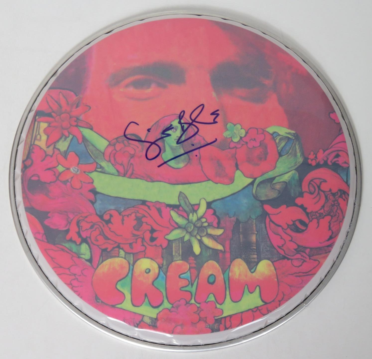 Ginger Baker CREAM Signed Autograph Auto 12