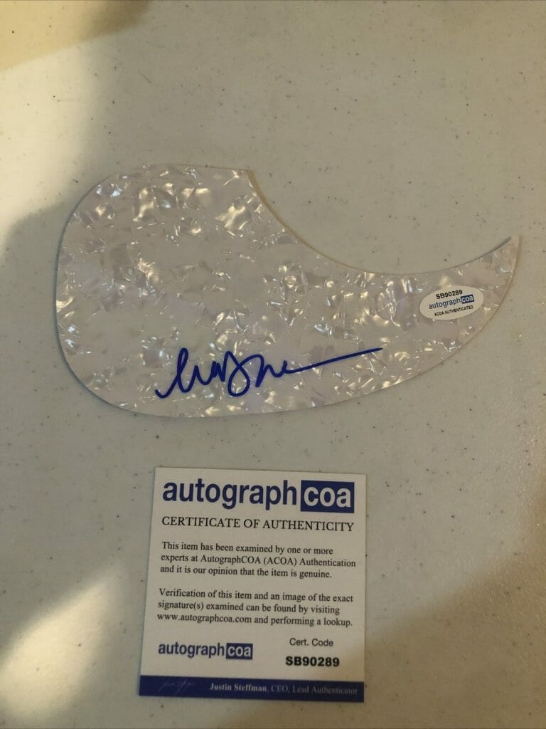 HAILEY WHITTERS SIGNED AUTOGRAPH ACOUSTIC GUITAR PICKGUARD ACOA COUNTRY STAR
 COLLECTIBLE MEMORABILIA