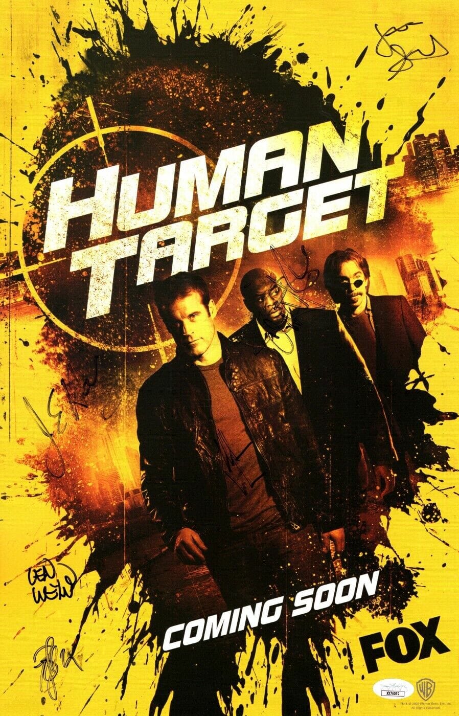 Human Target Cast Signed Autograph 11X17 Poster 6 Autos Valley Haley ...