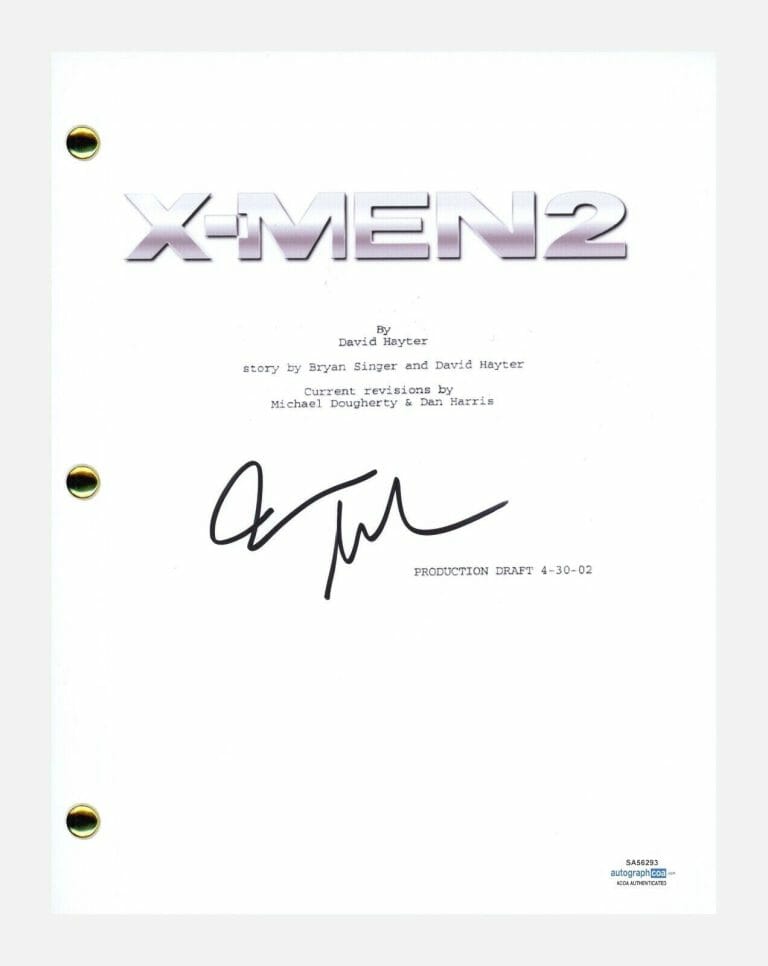 JAMES MARSDEN SIGNED AUTOGRAPHED X-MEN 2 X2 MOVIE SCRIPT CYCLOPS ACOA COA
 COLLECTIBLE MEMORABILIA