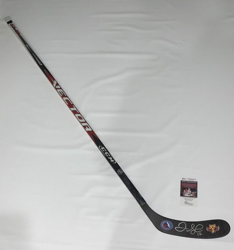 JAROME IGINLA SIGNED CCM HOCKEY STICK CALGARY FLAMES HALL OF FAME 1 JSA COA
 COLLECTIBLE MEMORABILIA