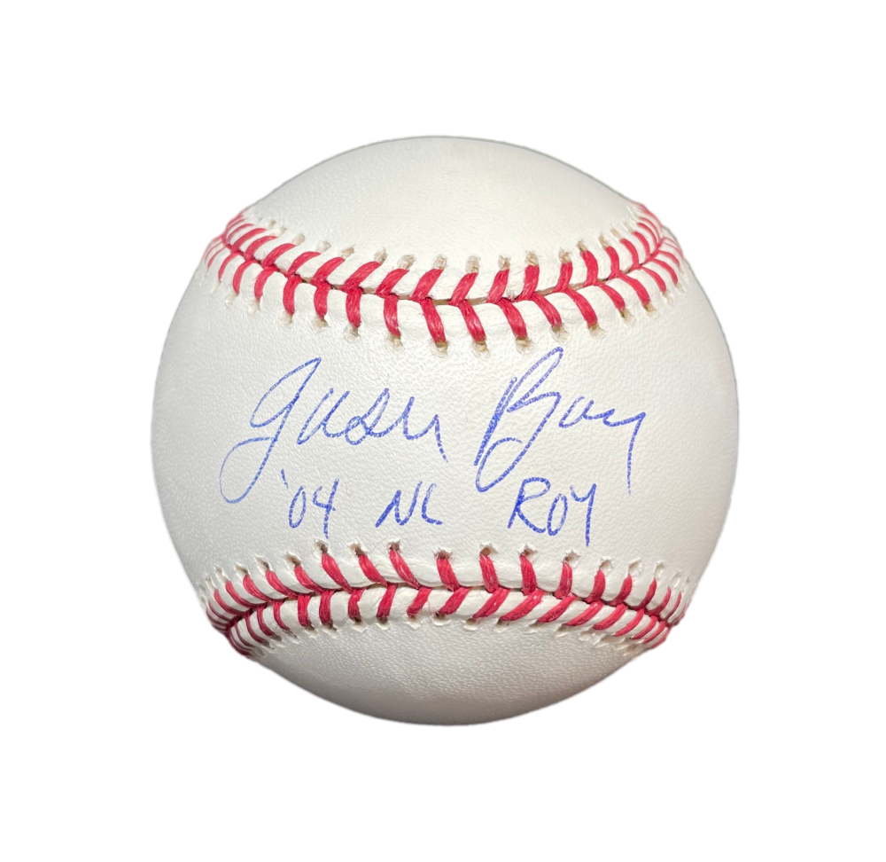 Jason Bay Signed Autograph OMLB Baseball Ball 2004 NL ROY Steiner MLB Auth Holo
