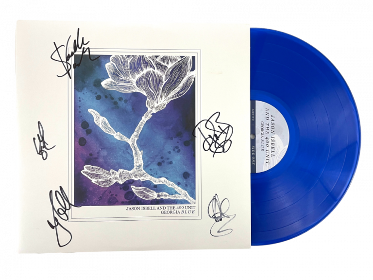 JASON ISBELL AND THE 400 UNIT SIGNED AUTOGRAPH ALBUM VINYL RECORD GEORGIA BLUE
 COLLECTIBLE MEMORABILIA