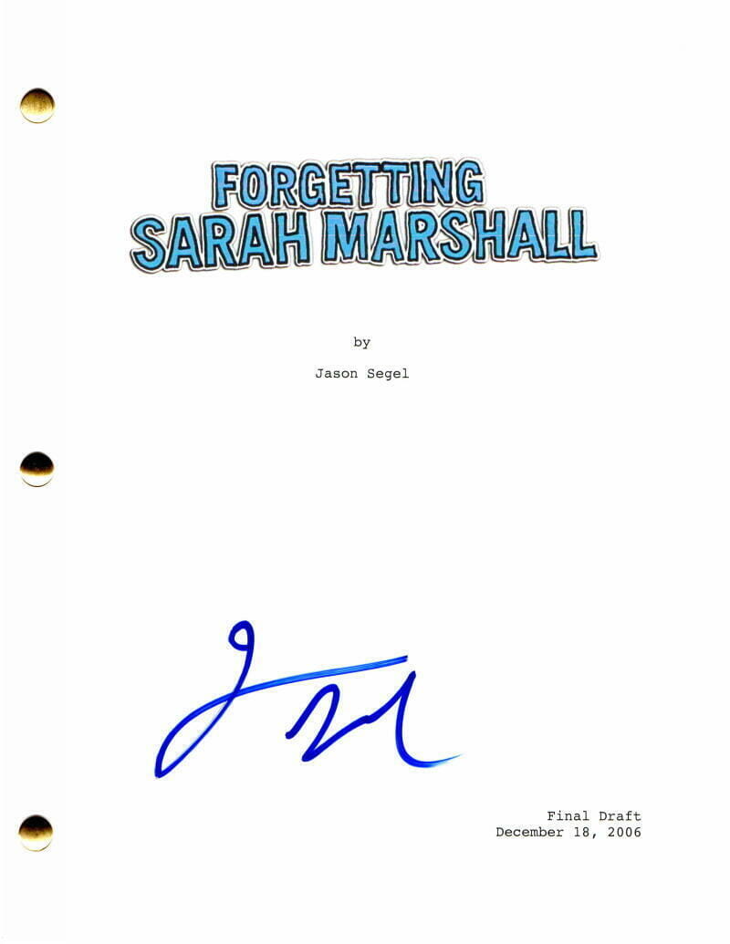 JASON SEGEL SIGNED AUTOGRAPH - FORGETTING SARAH MARSHALL FULL MOVIE SCRIPT
Opens in a new window or tab